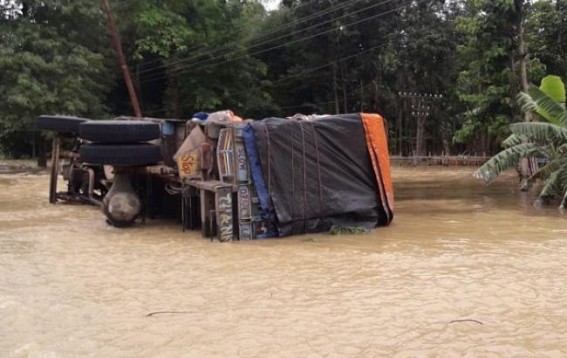 Flood hits lives in North Tripura